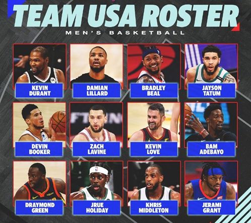 2016美国男篮12人名单